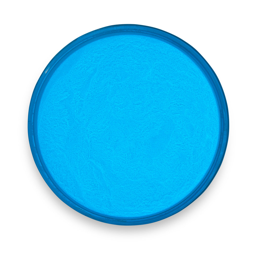 Boo Blue 1 Oz glow powder for glitter tumblers, epoxy additive